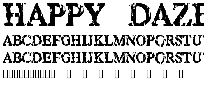 HAPPY DAZE font